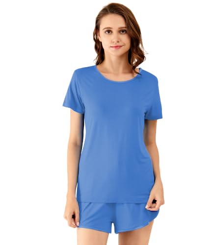 Image of WiWi Bamboo Viscose Womens Pajamas Cooling Sleepwear for Hot Flashes S-4X