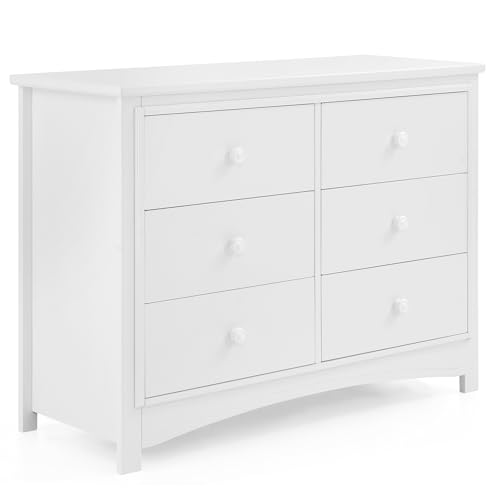 Image of Delta Children Perry 6 Drawer Dresser - Greenguard Gold Certified, Bianca White