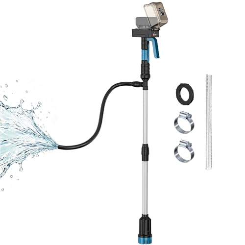 Image of Ecarke 840GPH Brushless Cordless Stick Water Transfer Pump Compatible With Makita 18V (Tool Only), Auto Shut-Off, 38FT Lift 3-Speed, Extendable & IP68 with Hose Kit for Pool Garden Basement RV Boat