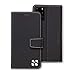 SafeSleeve EMF Protection Anti Radiation Samsung Galaxy S20 Ultra Case: RFID Card Holder Blocking Wallet, Adjustable Stand Cell Phone Case, Vegan Leather for Women & Men (Black)