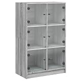 Sistema di organizzazione versatile: questo moderno armadietto alto con i suoi sei spaziosi scomparti offre una soluzione ideale per riporre libri, riviste o documenti in casa o in ufficio.