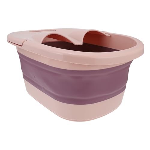 PartyKindom 1Pc Folding Foot Soaking Basin for Home Use Foot Massage Bucket with Relaxing Function Space Saving Design for Travel and Home Durable Wear Resistant Promotes and Foot