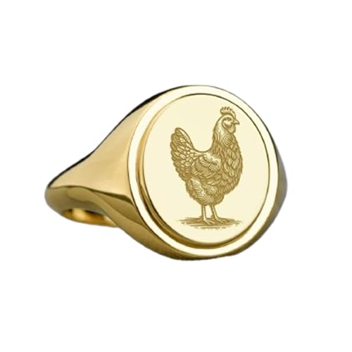 Chevalière en argent poulet et bague plaquée or pour vos soirées