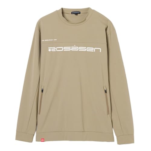 ロサーセン（ROSASEN） ゴルフウェア 超撥水 長袖クルーネックシャツ 044-35212-26SS-052（ベージュ/Ｍ/Men's）