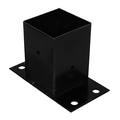 Soporte de poste metálico con anclaje duradero y protector resistente Tofficu 4