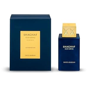 Shaghaf-Oud-Azraq, Luxurious Scent of Arabia for Unisex – With the notes of Honey, Agarwood – 2.5 Fl Oz