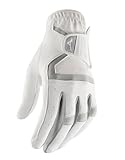 Mizuno Womens MX Synthetic Golf Glove, Left Hand White/White, Medium