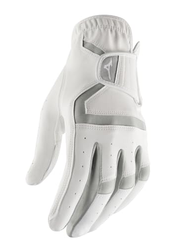 Mizuno Womens MX Synthetic Golf Glove Left Hand White/White Medium