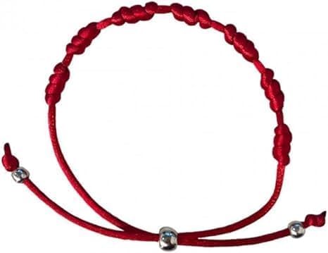 Kit com 6 Pulseiras Vermelhas Kabbalah - 7 Nós - Amuleto de Proteção e Boa Sorte