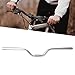 Aymzbd Bicycle Handlebar Multifunctional Bicycle Riser Bent Bar Aluminum Alloy 25.4mm Handlebar for Mountain Bikes Outside Riding, Silver 58cm