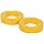 Fielect 20 Pcs Toroid Core Ferrite Choke Iron Powder Inductor Ferrite Ring 21.5x38.4x8.26mmï¼ŒYellow and White