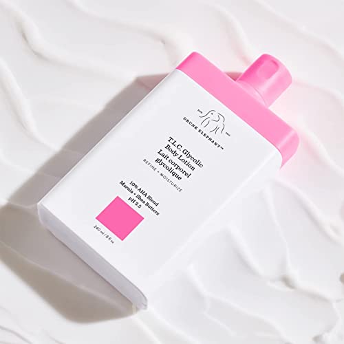 Drunk Elephant T.l.c. Glycolic Body Lotion With Marula And Shea Butters. Refining And Moisturizing For Healthy Skin (240 Ml / 8 Fl Oz) #TOP5