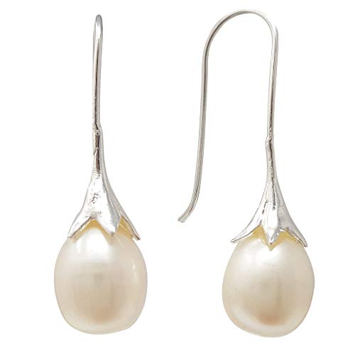 Preisvergleich Produktbild TreasureBay Damen-Ohrhänger Sterling-Silber 925 Süßwasserperle