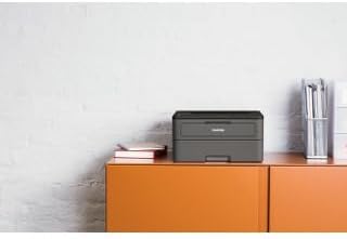 Brother HL-L2350DW Mono Laser Printer - Single Function, Wireless/USB 2.0, 2 Sided Printing, 30PPM, A4 Printer, Small Office/Home Office Printer, Light Grey/Black