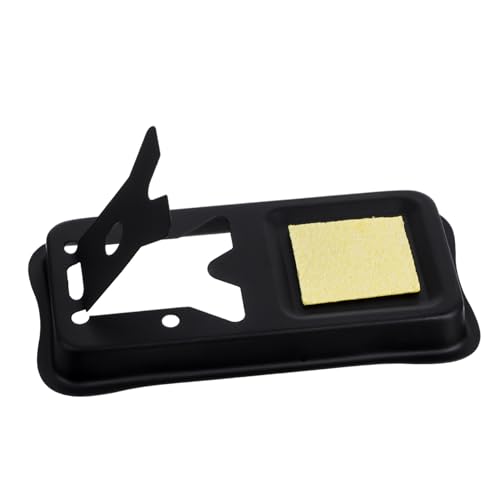 Veemoon Supporto per saldatore porta saldatura supporto per morsetto di saldatura Stazione di saldatura strumento di saldatura supporto per filo di saldatura ferro da stiro Nero