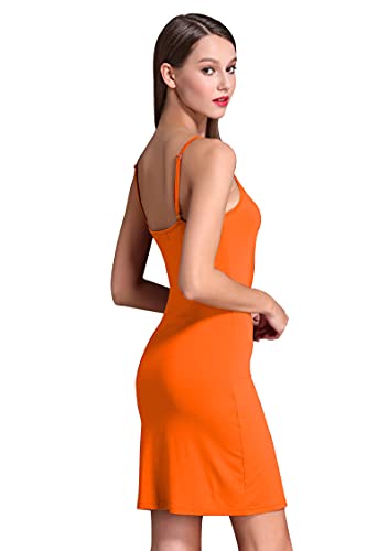 Image of Coreal Women's Modal Spaghetti Strap Slip Under Dress Stretchy Layering