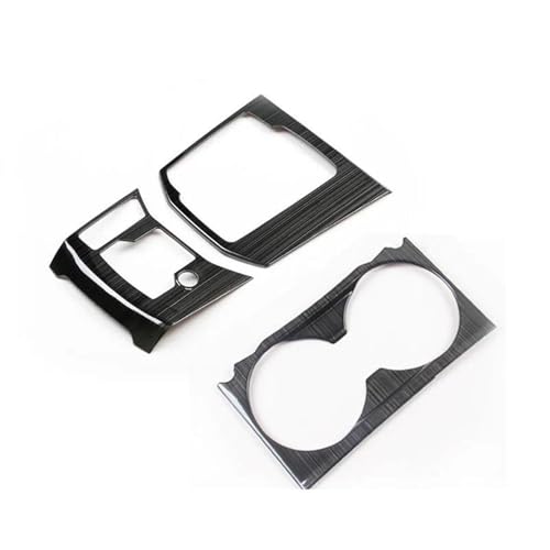 に適合する マツダ CX-5 CX5 KF 2017-2024 センターコントロールギアシフトパネルカバー ウォーターカップフレームアクセサリー LTLXECAV(小さな店)(Black)