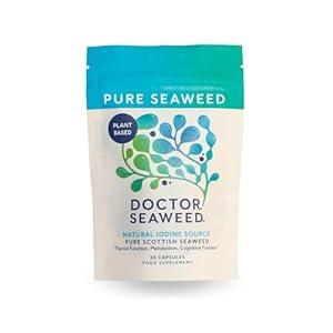 Doctor Seaweed | Pure Seaweed Capsules | 1 Months Supply | 100% Organic Scottish Seaweed | Thyroid Support | Weight Management | Plant Based