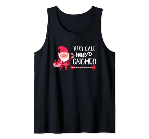 Solo Llámame Gnomeo Día De San Valentín Men Gnome Camiseta sin Mangas