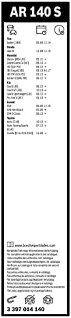 Bosch Wiper Blade Aerotwin AR140S, Length: 650mm/340mm  Set of Front Wiper Blades