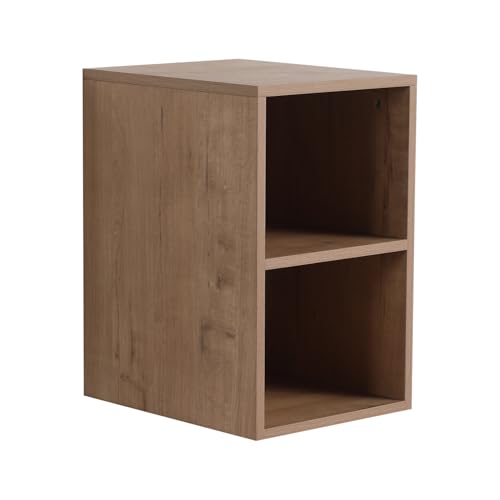 12 Inch Small Wall Mounted Storage Shelves Imitative Oak Plywood