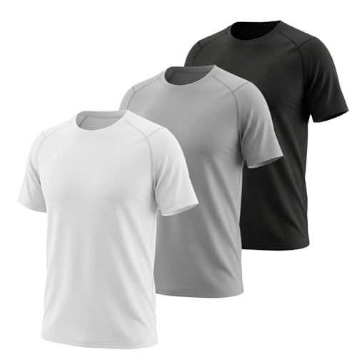 Course à pied sous le soleil : lot de 3 t-shirts frais et protecteurs