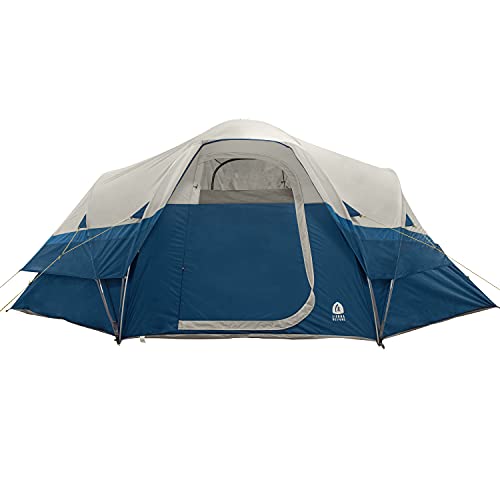 Sierra Designs Aspen Meadow 8 Person Cabin Tent For Camping – Easy Setup – Great For Family Camping - Includes Removable Waterproof Rain Fly Ready To Handle Any Conditions– Included Storage Bag. #TOP2