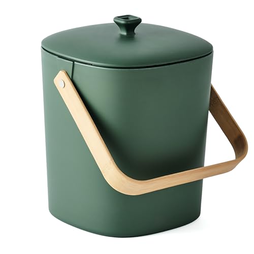 Bamboozle Countertop Compost Bin Kitchen | 1 Gallon | Odorless