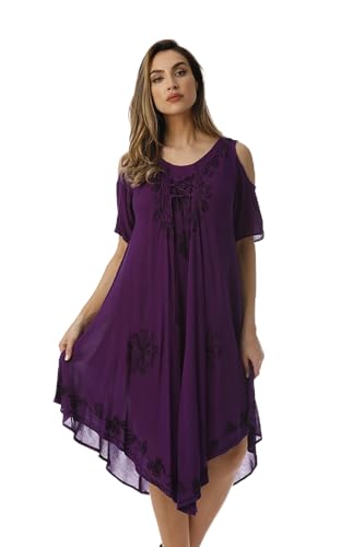 Riviera Sun 21807-PUR-S Dress/Dresses for Women Purple