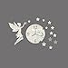 Produktbild YHEGV Moderne 3D-Label Wand Home Decor rahmenlose Fee Sterne Wandaufkleber Startseite Zimmer Dekor Pega Tinas der Pared, schwarz