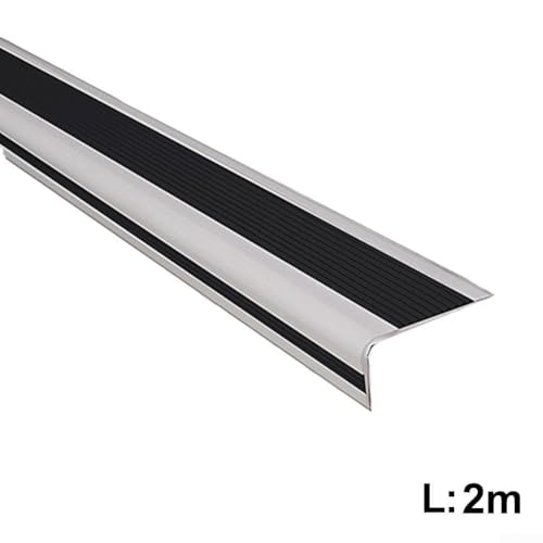 Protector de borde de escalera para evitar resbalones con tira autoadhesiva de 200 cm 3