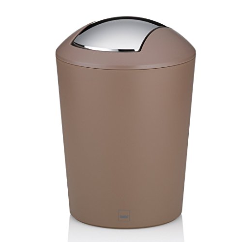 Preisvergleich Produktbild Kela 22273 Schwingdeckeleimer 1,7 l, Kunststoff, Marta, Taupe