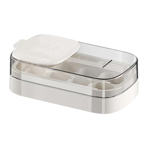 Ice Tray - Press Type Cube Tray, 8-Cavity Reusable Whiskey Freezer Mould With Lid And Storage Box, Stackable Ice Maker | For Hom