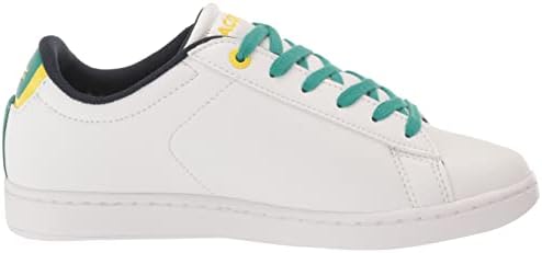 Lacoste Kids Carnaby Sneaker, WHT/GRN, 4 US Unisex Toddler | Image 5