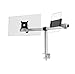 Price comparison product image Durable Dual Monitor Mount Pro for 1 Screen & 1 Tablet - Dual Arm Monitor & Tablet Stand with Clamp for Desks - VESA 75/100 - For 21 - 27 Inch Screens & 7 - 13 Inch Tablets