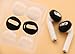 IiEXCEL (Fit in Case) 4 Pairs Replacement Super Thin Slim Silicone Earbuds Ear Tips and Covers Skin Accessories for Apple AirPods or EarPods Headphones (Fit in Charging Case) (Black White)