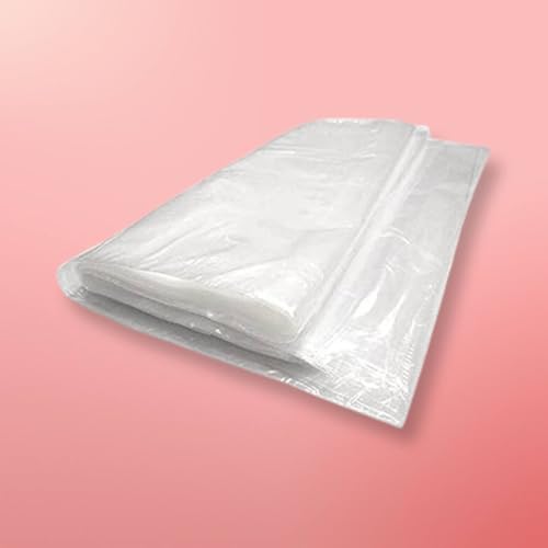 Image of LDPE Bags Large-30 x 50 Inches virgin Plastic Thick Grade polyethylene bag | Food Grade for packing bulk foodstuff | Multipurpose for Packing and Storing Pouches | Transparent Pack of 15