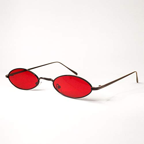 Óculos de sol Hype Oval Vintage Collors Lente de Proteção UV400 Unissex Vazcon