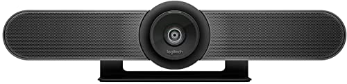 Logitech MeetUp Caméra 4K Ultra HD pour salles de conférence Noir