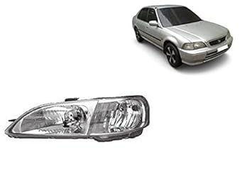 partsbigboss Globex Head Light Lamp Assembly Honda City Type 2 Left (Passenger Side) (1999-2003)