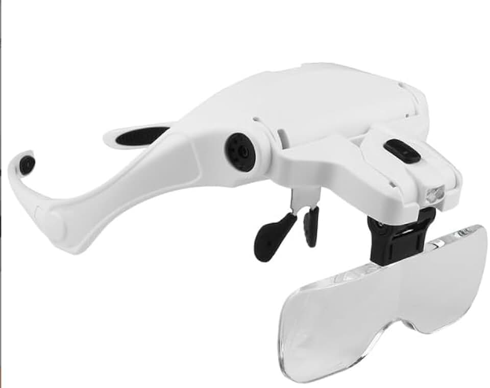 Lupa de Cabeça,Sem lentes Óculos Lupa de Cabeça,Profissional Óculos