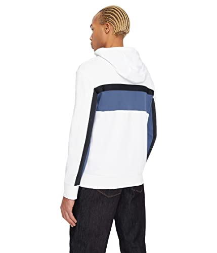 Armani Exchange Men's Unbrushed Organic Cotton Tri-Color Hooded Sweatshirt2