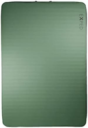 Exped MegaMat 10 Duo | Self-Inflating Camping Mat for Two | Extremely Comfortable & Luxurious Sleeping Pad, Green, Long Wide Plus
