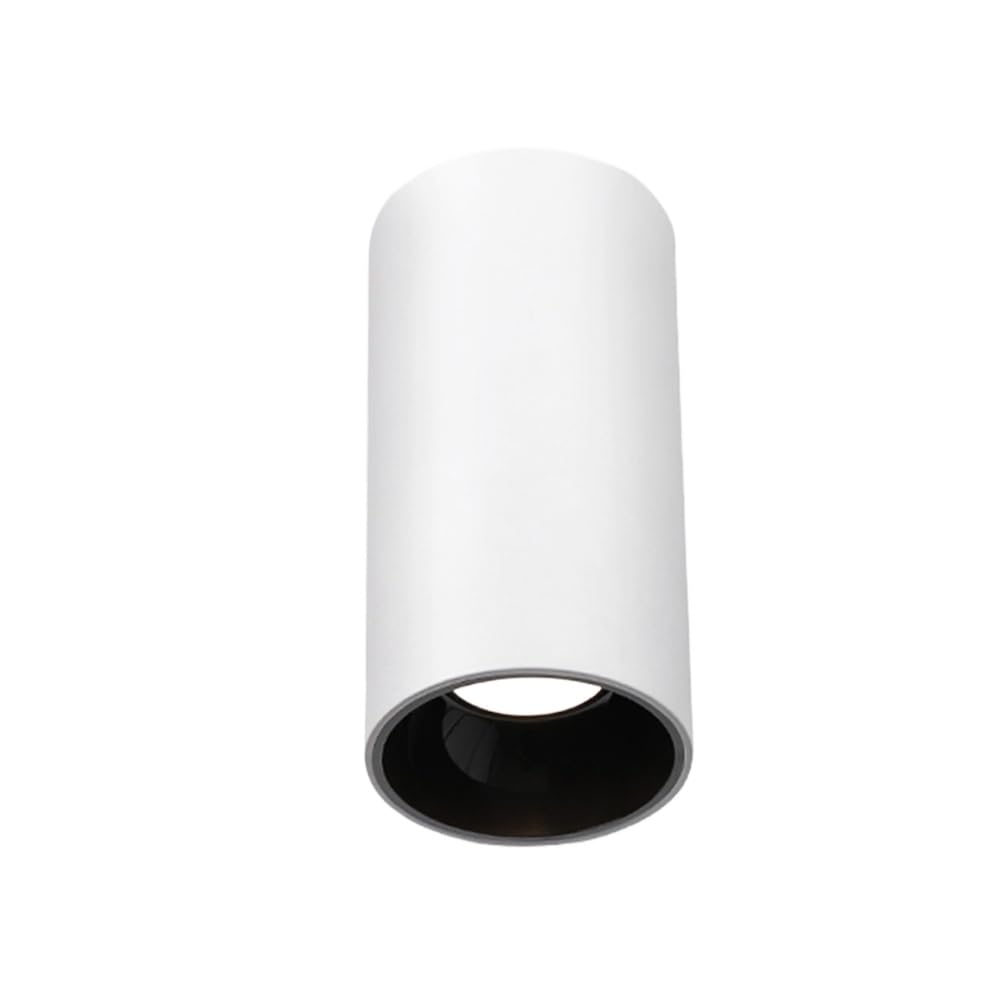 Regulowana czarna lampa LED Downlight – reflektor COB 5 W do salonu, antyodblaskowa lampa sufitowa o wysokim oddawaniu barw (RA> 93) (białe, neutralne światło)
