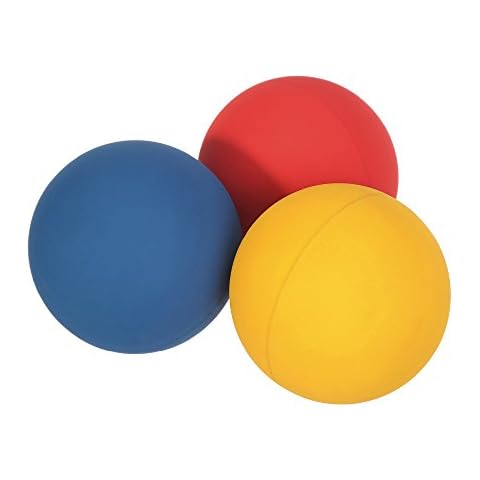 JBM Racquetball Squash 5.5cm / 2.17” Rubber 1 Red 1 Blue 1 Orange Balls in a Net 65-70% Rebound Rate Highly Visible for Racquetball Game Practice Training Cover
