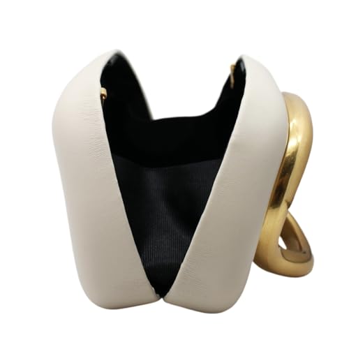 Image of Women PU Leather Metal Handle Handbag Trendy Commuting Compact Stone Purse Hand-held Causal Shoulder Clutch Bag