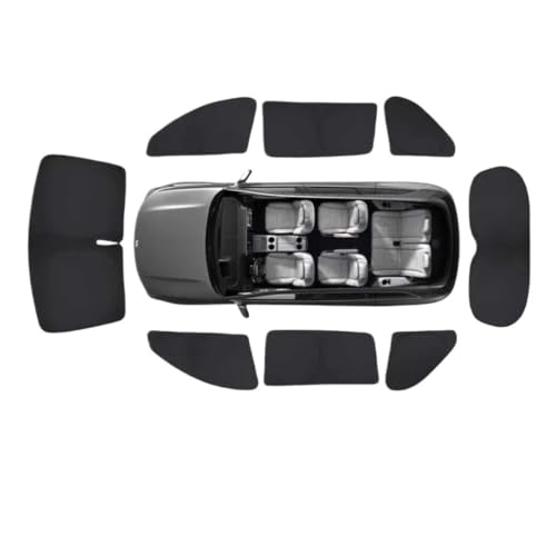 Pare-soleil SUV de taille moyenne 2026 Model YL lot complet 8 pièces pour vitres et pare-brise
