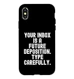 Pour tous ceux qui comprennent l'importance d'une communication numérique soignée, ce design met en évidence l'expression « votre boîte de réception est un futur dépôt » pour l'humour et l'observation des e-mails pertinents.