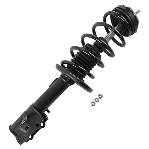 Image of Detroit Axle - 8pc Front Suspension Kit for Ford 2014-2017 Fiesta [Manual Trans] 2 Struts with Coil Spring 2 Sway Bar End Links 4 Inner and Outer Tie Rod Ends 2015 2016 Replacement