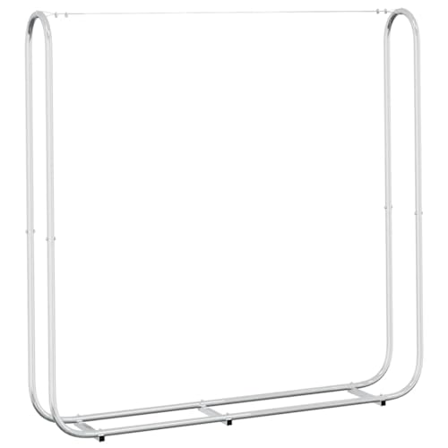 Range-bûches en acier galvanisé robuste avec base surélevée durable - 3